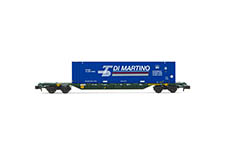 HN6585 - N - Containertragwagen SGNSS, grün, DI MARTINO, FS CEMAT, Ep. VI